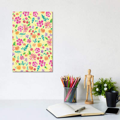Painted Garden VI by Amanda Mcgee - Wrapped Canvas Painting