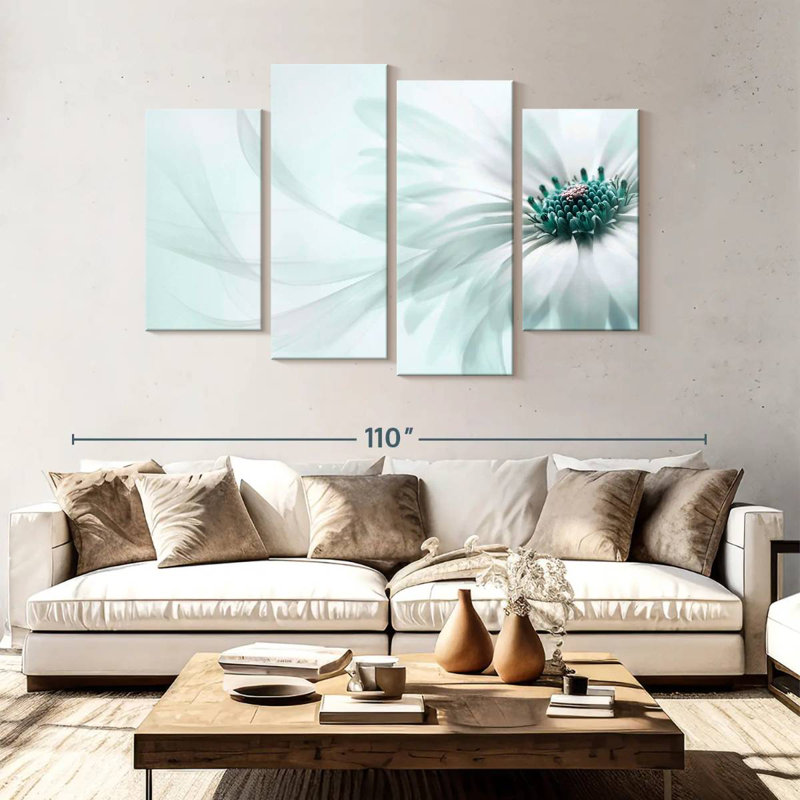 Harnek Translucent Cape Daisy, 54" H x 84" W