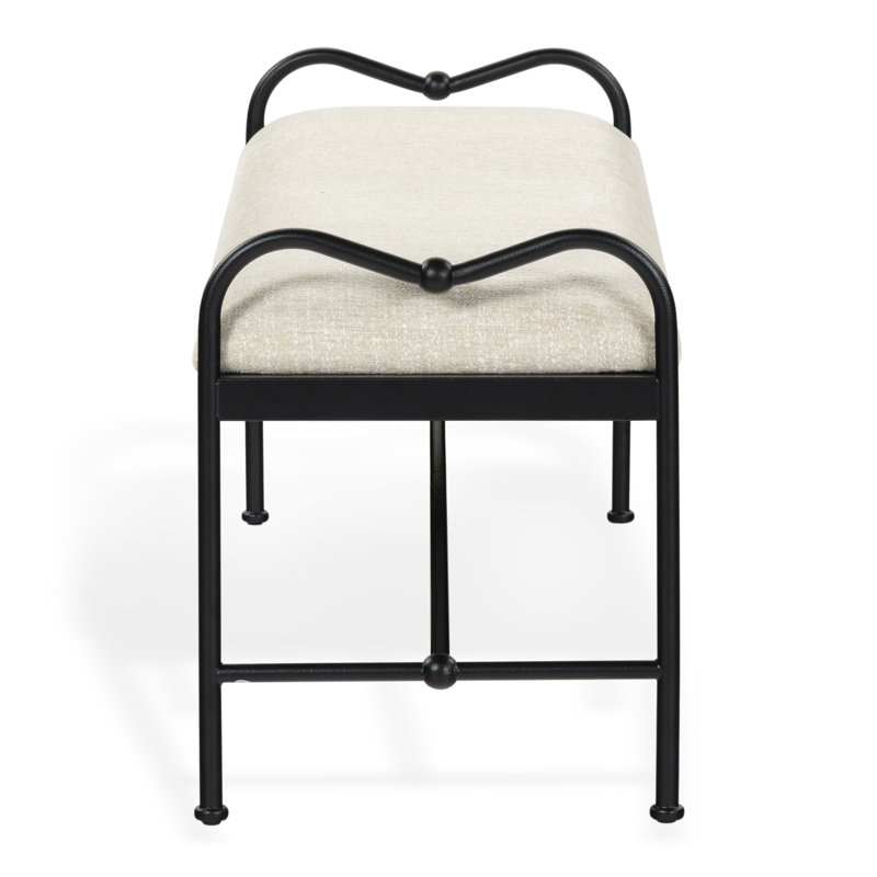 Banc en métal Floravanti, Taupe