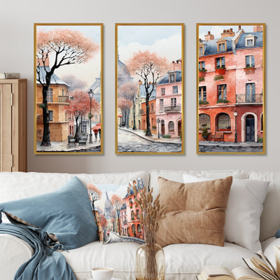 Ensemble de salon d'art mural City of Paris Montmartre Memories I - France