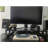 32-inch desk lift with adjustable height, dual monitor and laptop workstation, with wide keyboard tray-1814948572