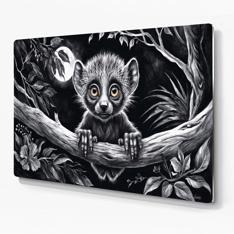 Art mural en métal faune, H 12 po x l 18 po