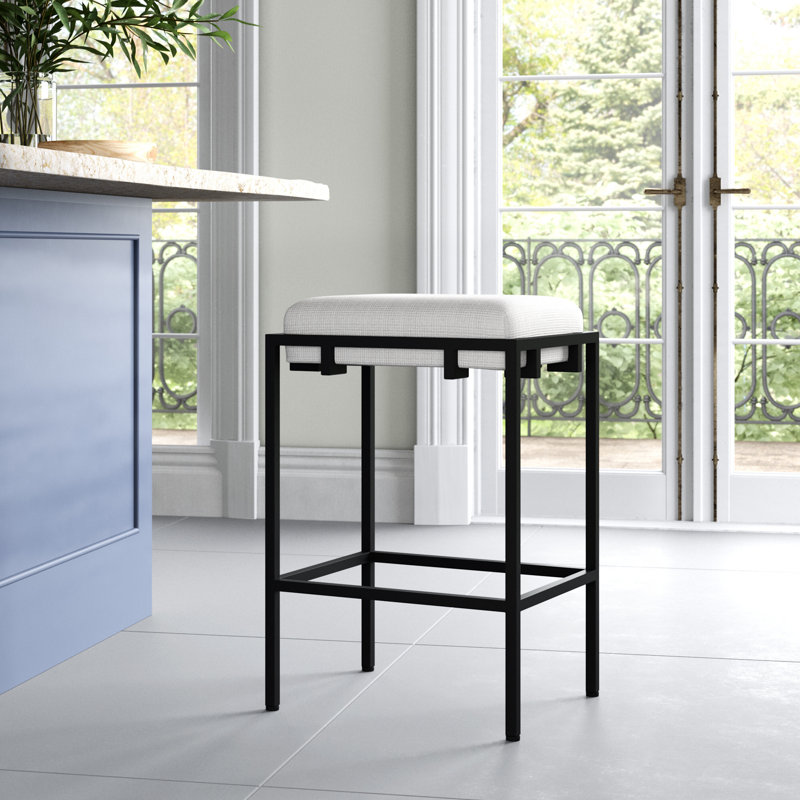 Castine Upholstered Counter Stool with Metal Frame