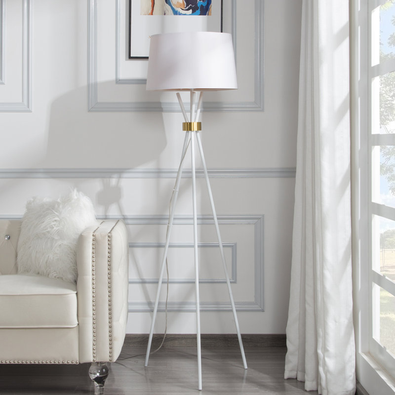 63.2'' Tripod Floor Lamp, Black
