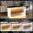 63" Modern Kitchen Island With Marble-Look Surface, LED Lights & Grille Design For Dining Room, Living Room-1743626672