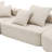 Breydan Oversized Floor Couch Foam-filled Sectional Sofa-1500291406