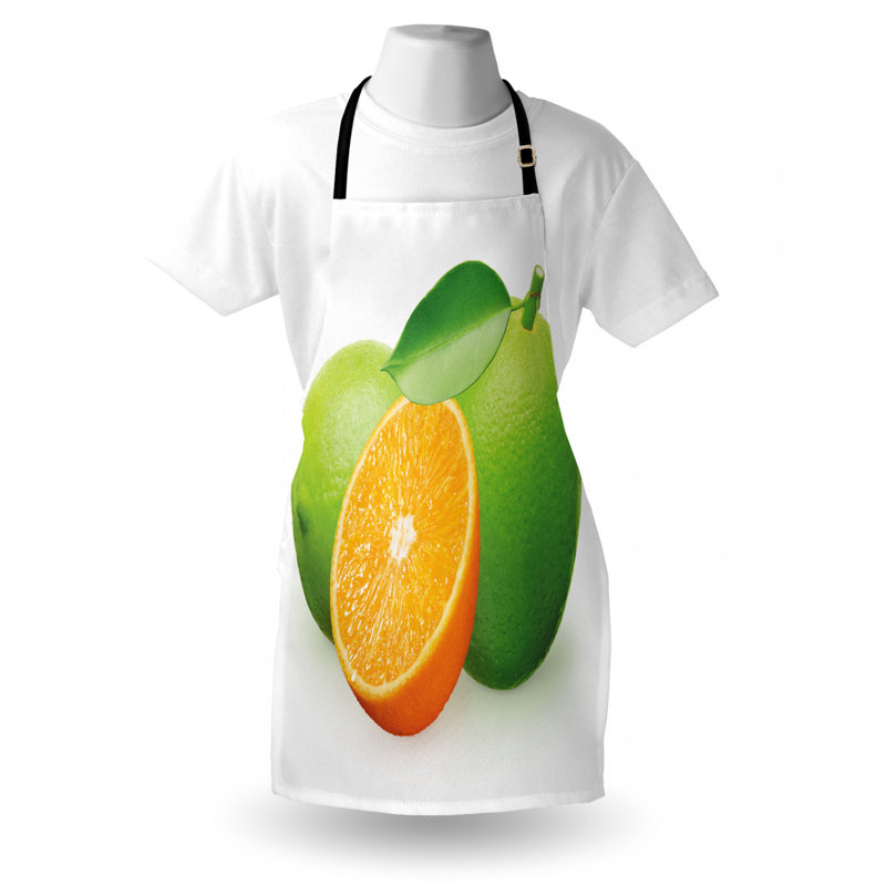Limes fraîche avec tablier demi orange