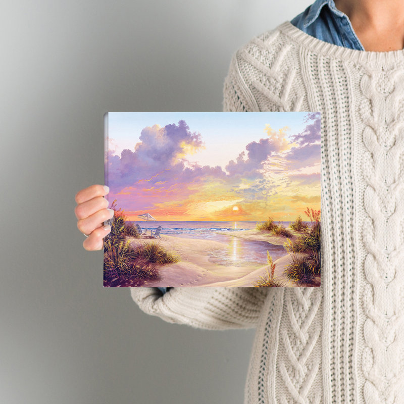 «Paradise Sunset», impression sur toile tendue, H 8 po x l 10 po x P 2 po