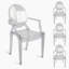 Chaise d'appoint empilable Kahlea