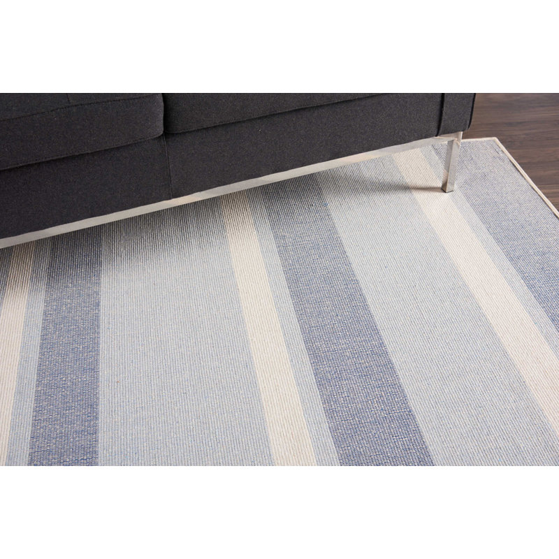 Striped Indoor Rug, Rectangle 4' x 6'