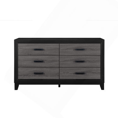 SOLUTO GREY AND BLACK DRESSER