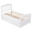 Twin Size Platform Storage Bed Solid Wood Bed with 6 Drawers