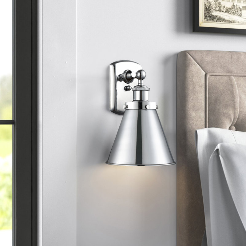 Donovan Armed Sconce, LED, Polished Chrome
