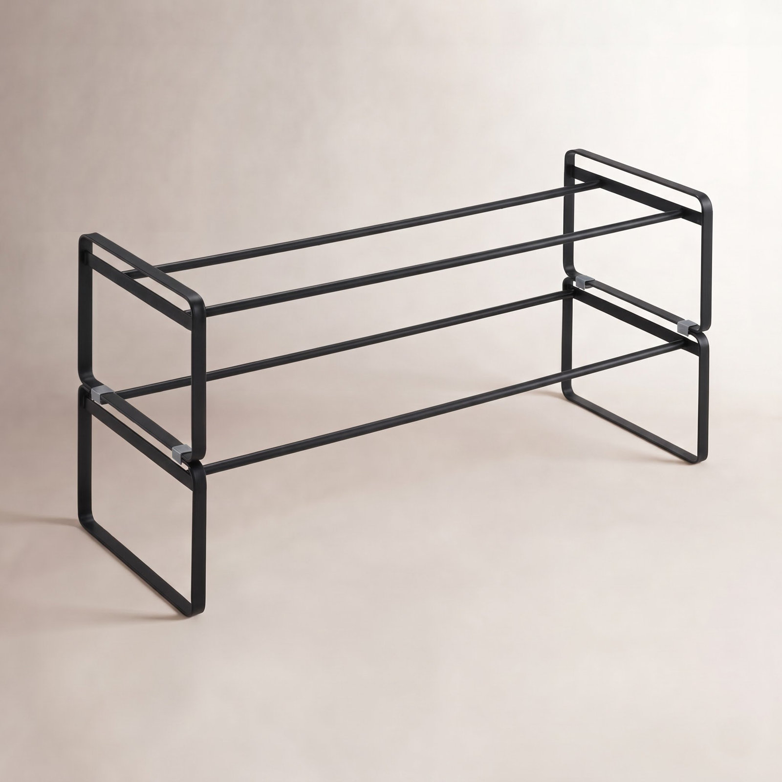 Yamazaki Home Adjustable Shoe Rack, Black