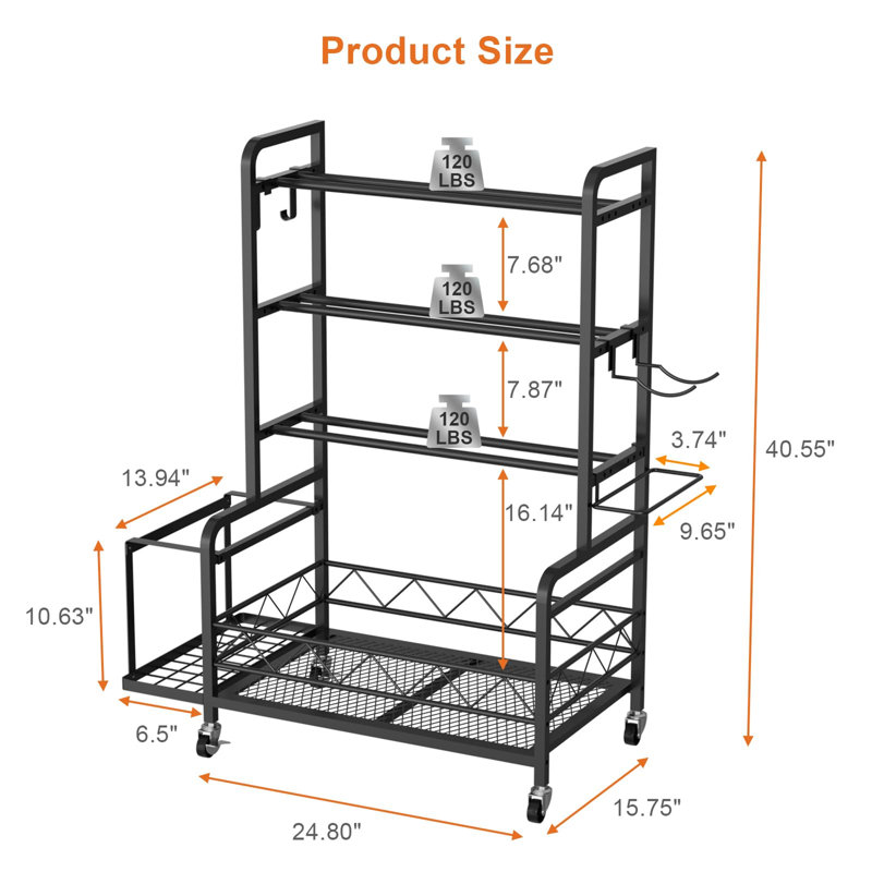 Metal Freestanding Multi-Use Sports Rack
