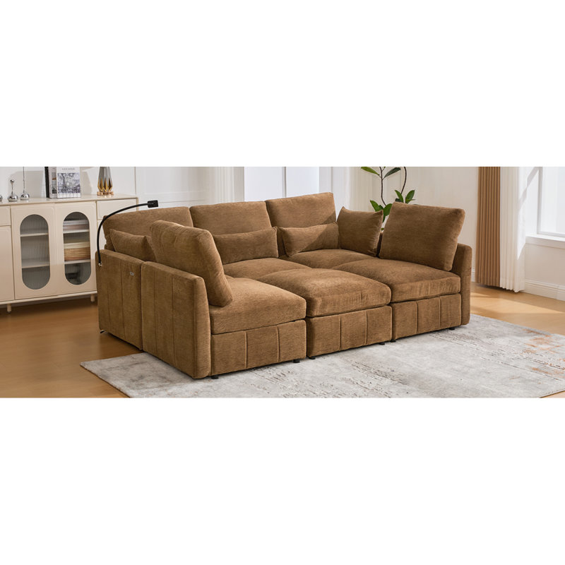 Canapé modulaire Modern, Brun