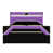 Noir et mauve sélectionné