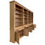 Morris 609.6cm H x 101.6cm W Solid Wood Library Bookcase