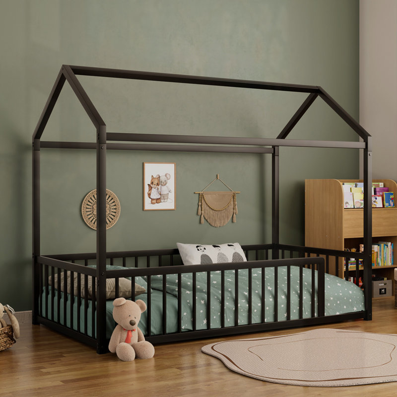 Structure de lit Montessori, Simple, Noir
