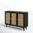 Asier 43" Wide Solid Wood Legs Rattan Sideboard-318008406