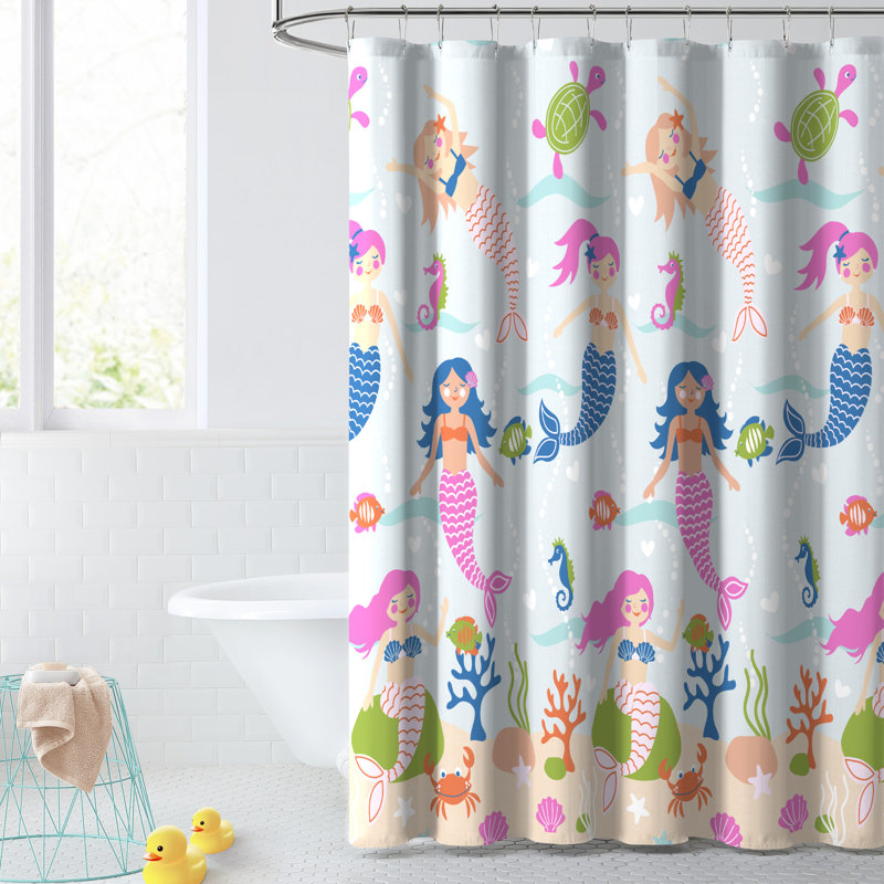 Rideau de douche simple Mermaid Dreams