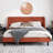 Toderick Upholstered Platform Bed with Deluxe Wingback and Linen Blend-1396361528-1396361521