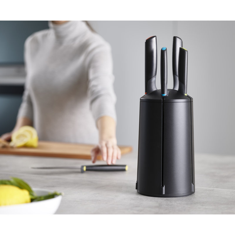 Joseph Joseph Elevate 5-Piece Knife Set with Carousel, Multicolor