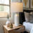 Modern Ceramic White Bedside Lamp Set Of 2
