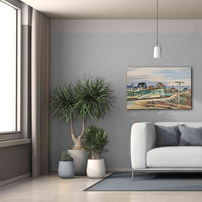 'Cottages at North Truro' by Edward Hopper, Giclee Canvas Wall Art