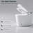 Smart Toilet With Bidet Feature - Auto Open/Close, Foot Sensor, Self-Cleaning Ability, White Open/Close Led Screen, Warm Water,