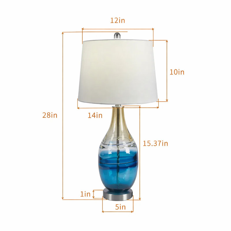 Lampe de table moderne 28 po Melun 