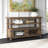 Dickerson 50'' Glass Top Console Table