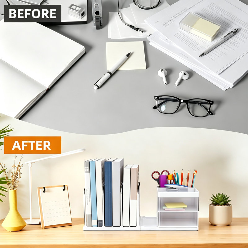 Plastic Desk Organiser