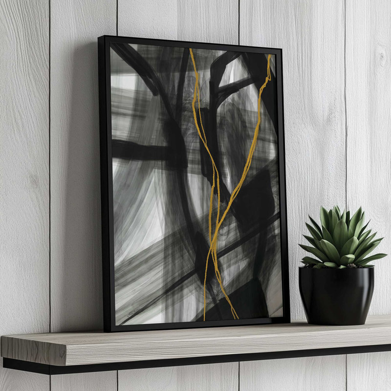 Reflection 1 by Molly Mattin Art Print, 12 W x 18 H, Black, Framed Print
