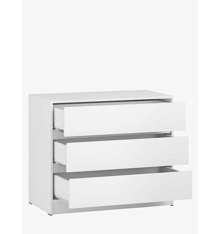 Kids 3 - Drawer Dresser, White