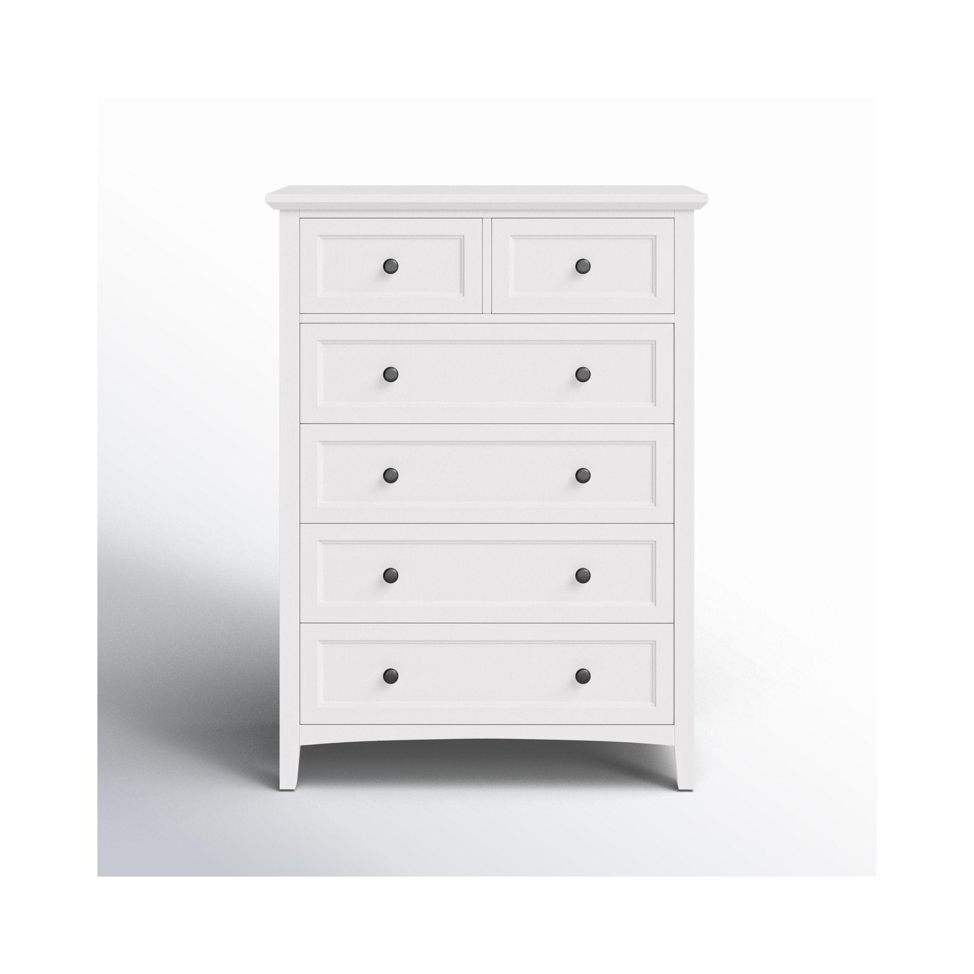 Renee 5 - Drawer Dresser, White