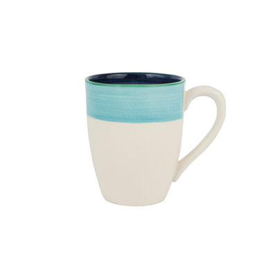 Tasse à rayures cobalt et vertes Lisbon