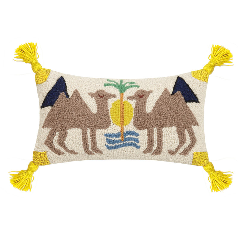 Justina Blakeney Dune Tassels Wool Lumbar Pillow