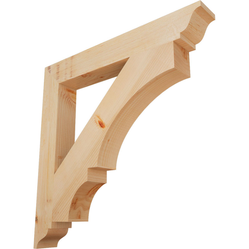 Support traditionnel Balboa, L 3 1/2 po x P 30 po x H 30 po, Cèdre rouge de l'Ouest lisse
