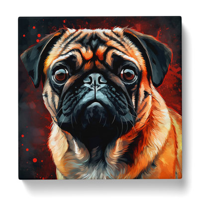 Pug No.2 - Wrapped Canvas