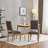 Solid Rubberwood Frame Upholstered Dining Chairs-1778363923-1778363933