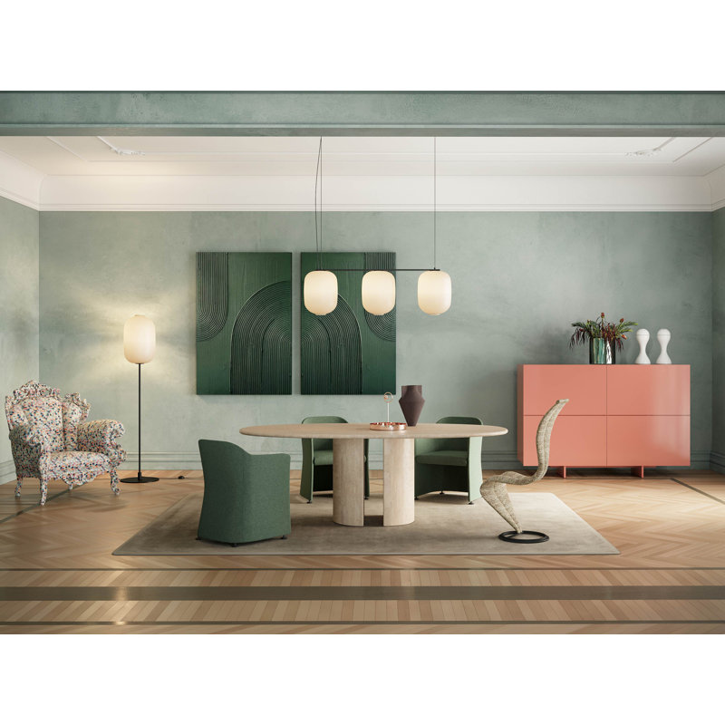 Dolmen Oval Marble Dining Table