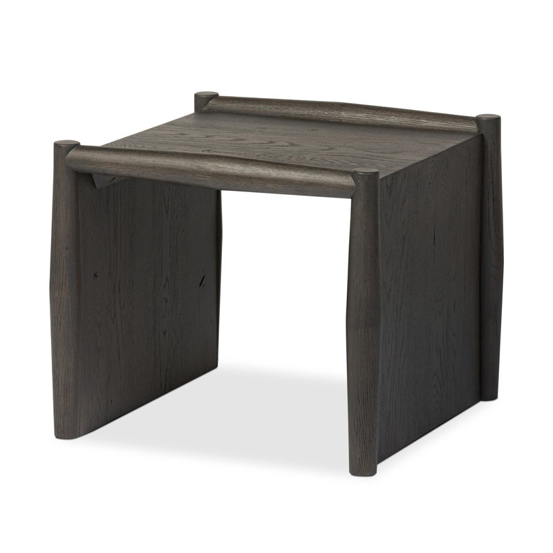 Glenview Solid Wood End Table, Black