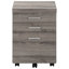 Classeur moderne avec roulettes, rangement, taupe, roulettes de style bureau, tiroirs, stratifié taupe,