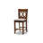 Upholstered Counter Stool with Solid Wood Frame