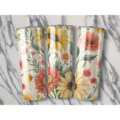 Choose Handmade Tumblers 591 mL Vacuum Insulated Stainless Steel (18/8) Travel Tumbler with Straw