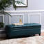 Rangement en cuir pu sarcelle avec option, 50,81 po P 20,54 po, H 18,16 po, 31,42 lb Pièce colorée, profondeur, largeur, hauteur, poids-130598254
