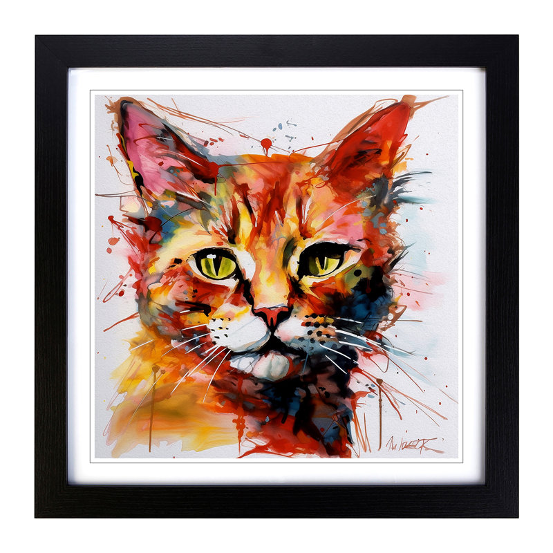 Single Picture Frame Print on Wood, Black Framed