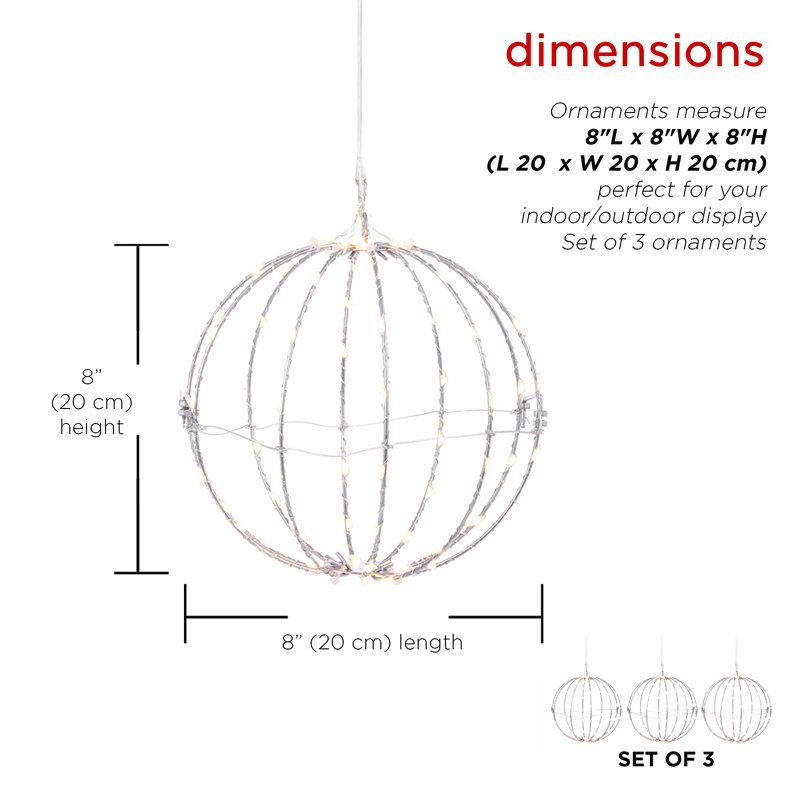 Sphere Lighted Display, Multi-Color