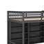 Lit mezzanine double avec tablettes de rangement ouvertes-58678544